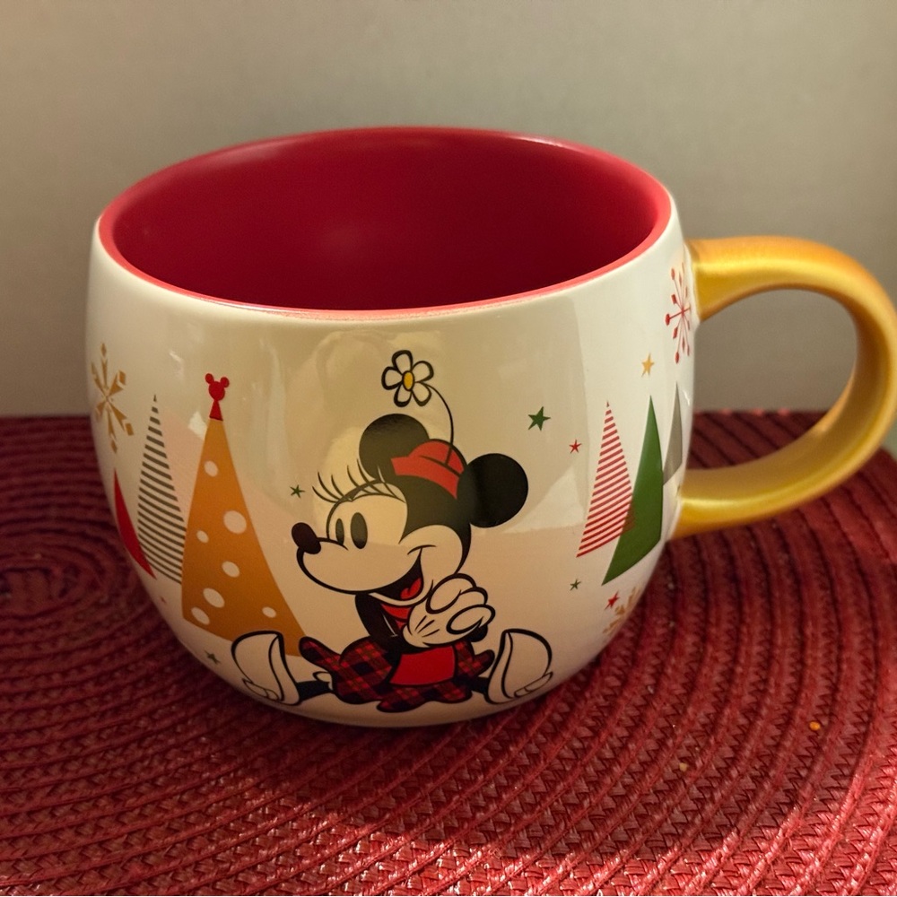 Minnie Mouse Holiday Mug with Red Interior
